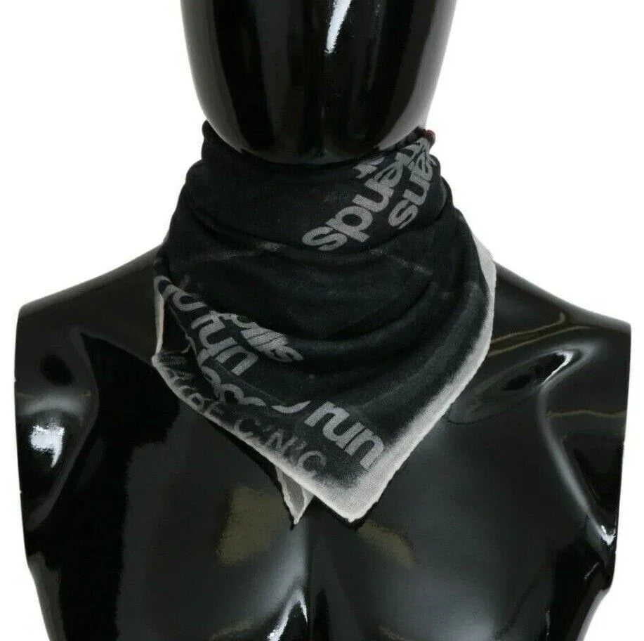 Costume National Scarves Costume National Monochrome Wool-Blend Scarf Bandana