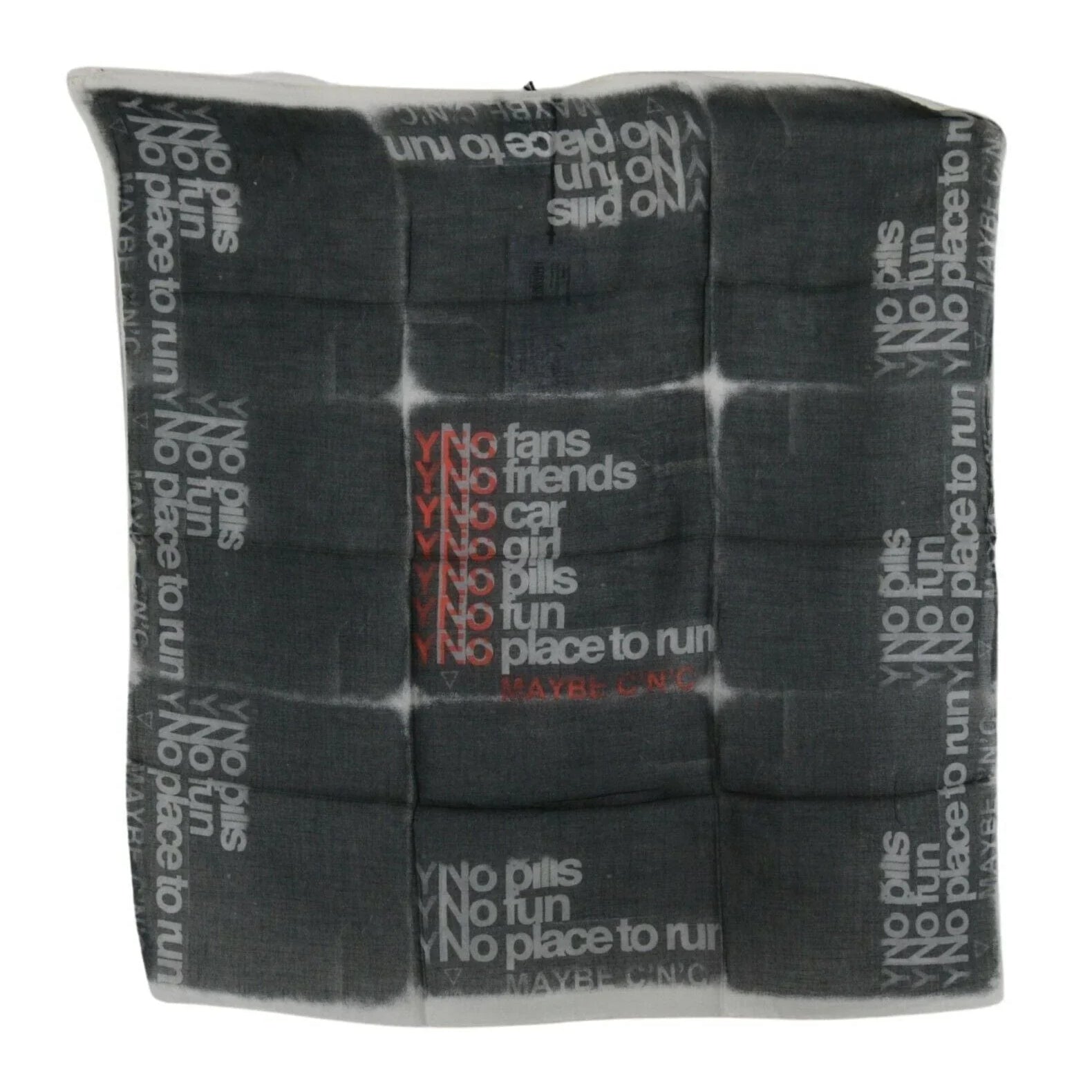 Costume National Scarves Costume National Monochrome Wool-Blend Scarf Bandana