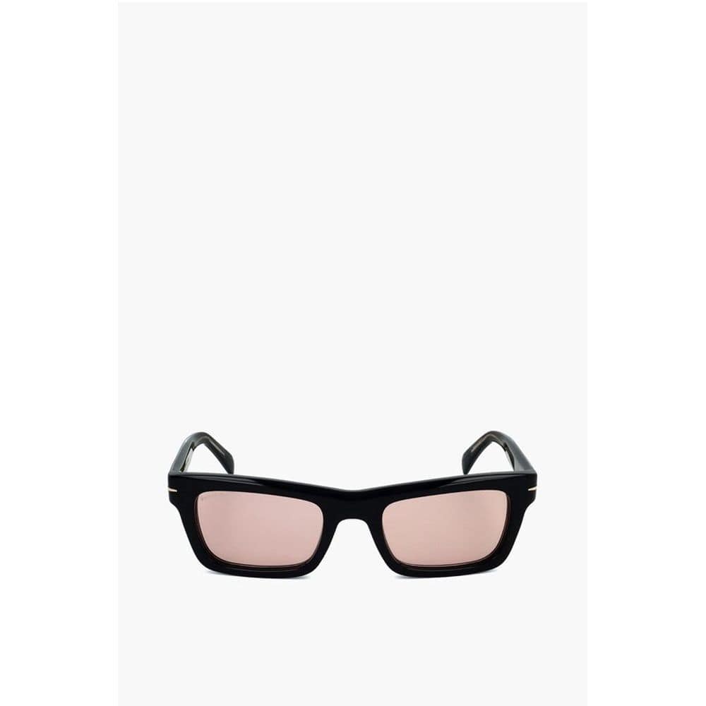 David Beckham Sunglasses David Beckham Rectangular Sunglasses with Pinkish Lenses