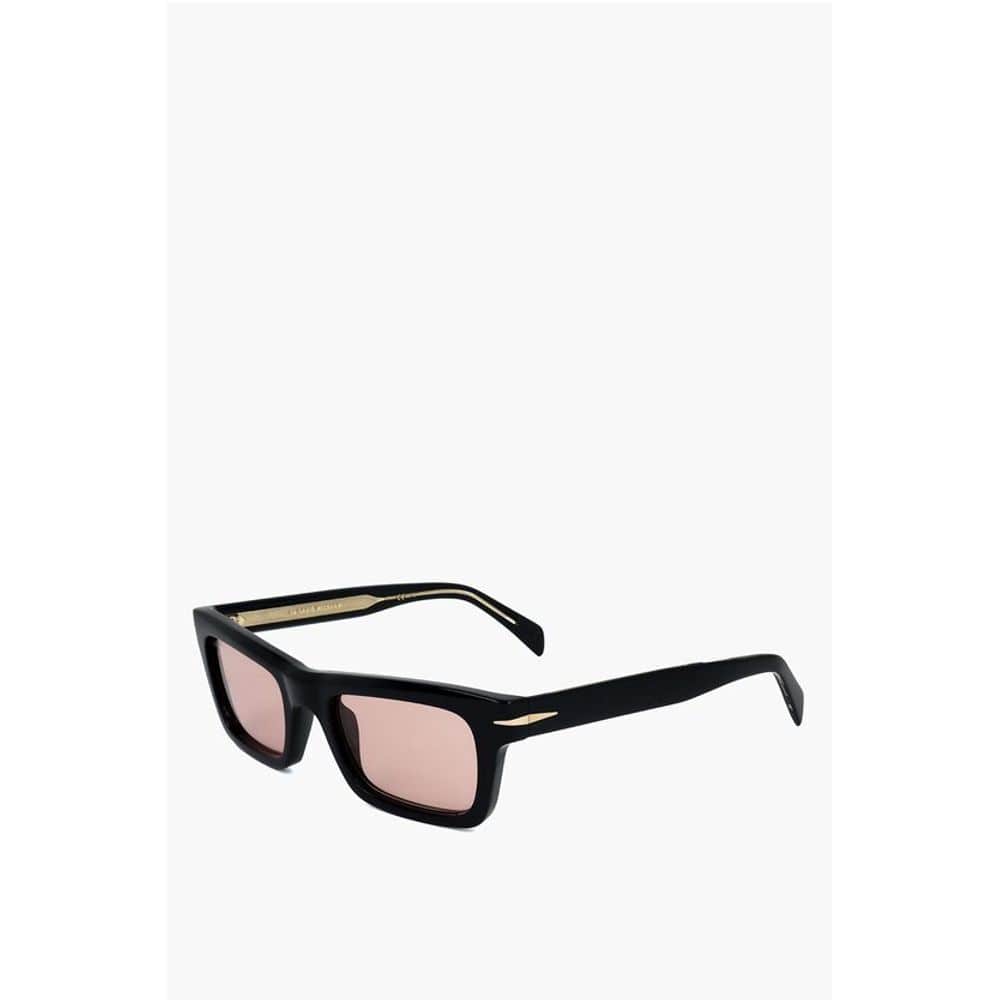 David Beckham Sunglasses David Beckham Rectangular Sunglasses with Pinkish Lenses