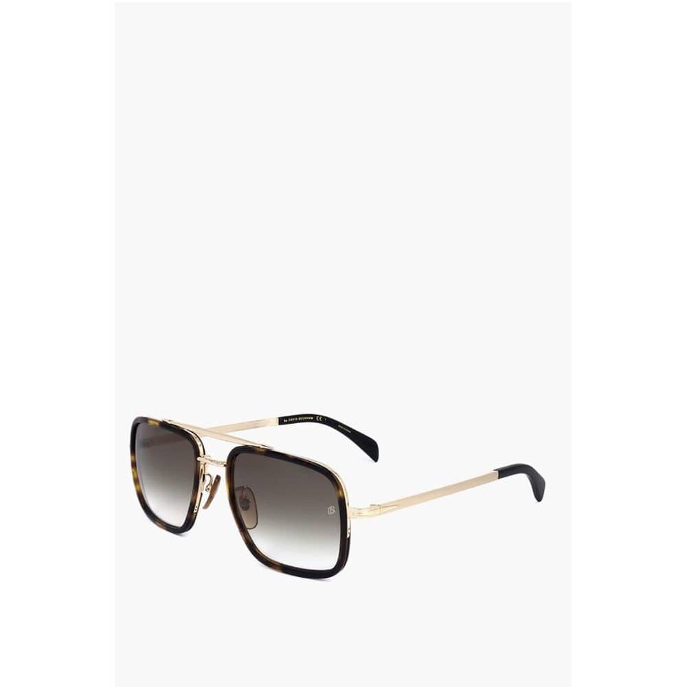 David Beckham Sunglasses David Beckham Tortoiseshell Aviator Sunglasses with Gradient Lenses