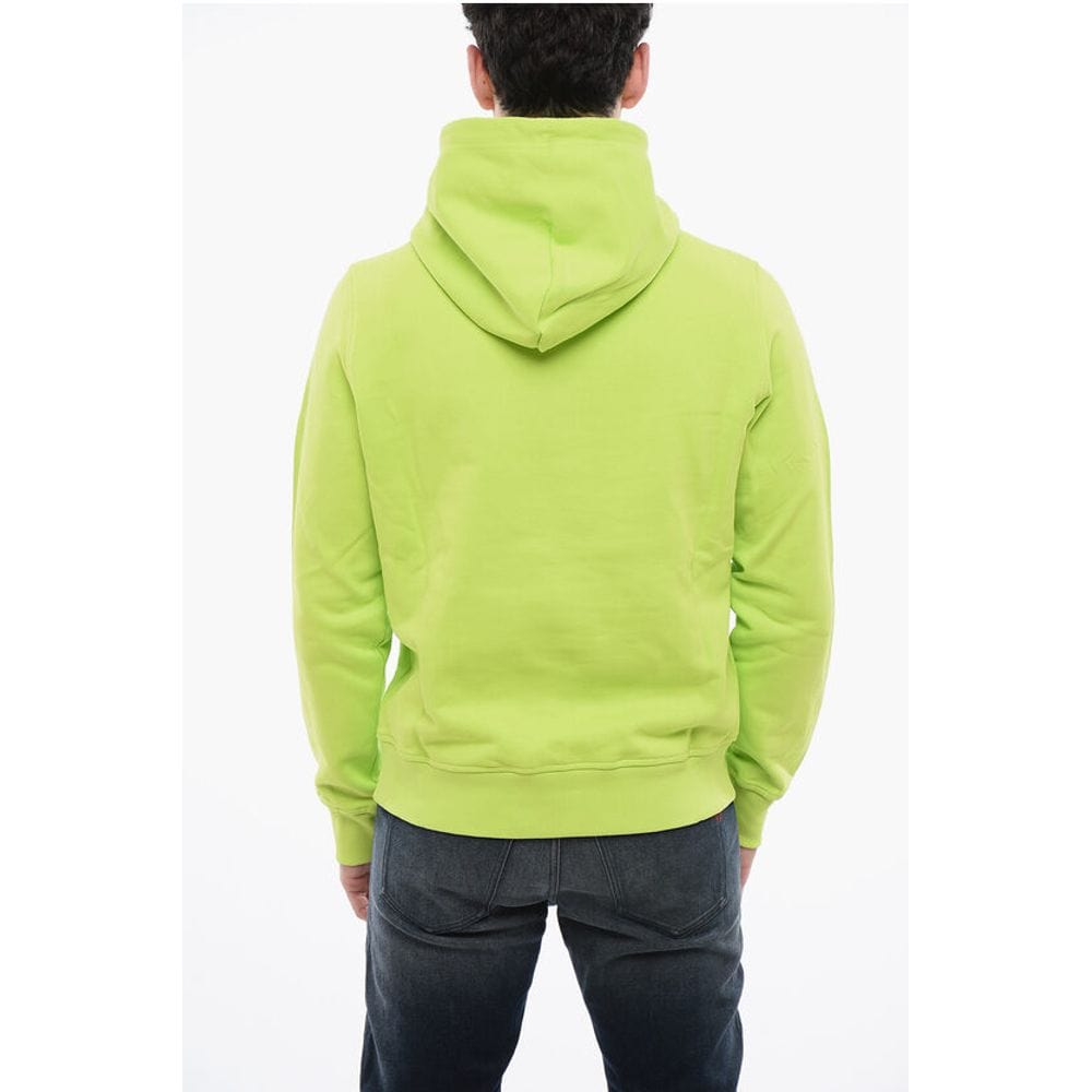 Diesel Diesel Brushed Cotton Hoodie Sweatshirt with Embroidered Logo