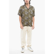 Diesel Diesel RED TAG Short Sleeved BMOWT-ADRIAN Shirt with Palms Pattern