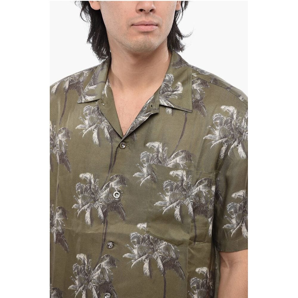 Diesel Diesel RED TAG Short Sleeved BMOWT-ADRIAN Shirt with Palms Pattern