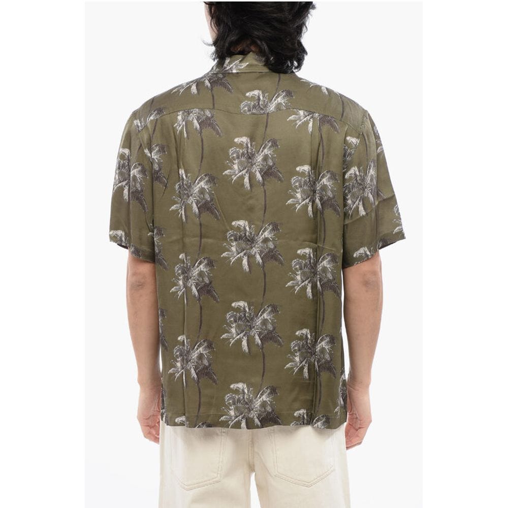 Diesel Diesel RED TAG Short Sleeved BMOWT-ADRIAN Shirt with Palms Pattern