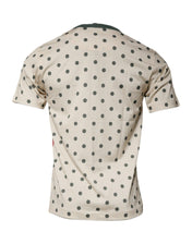Dolce & Gabbana T-Shirts IT44 | XS Dolce & Gabbana Beige Graphic Print Polka Dot Cotton T-shirt