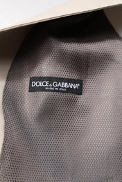 Dolce & Gabbana IT48 | M Dolce & Gabbana Beige Gray Dress Men Formal Waistcoat Vest