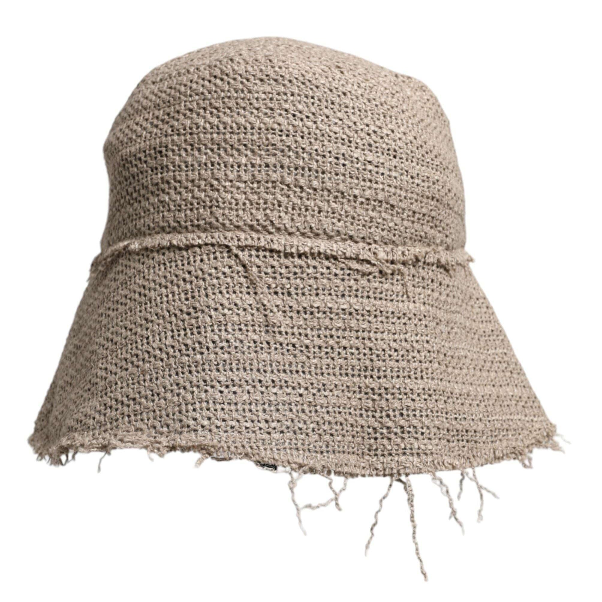 Dolce & Gabbana Linen Shirts 58 cm|M Dolce & Gabbana Beige Linen Wide Brim Bucket Hat