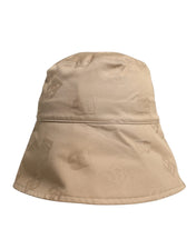 Dolce & Gabbana 58 cm|M Dolce & Gabbana Beige Logo Monogram Cotton Bucket Cap