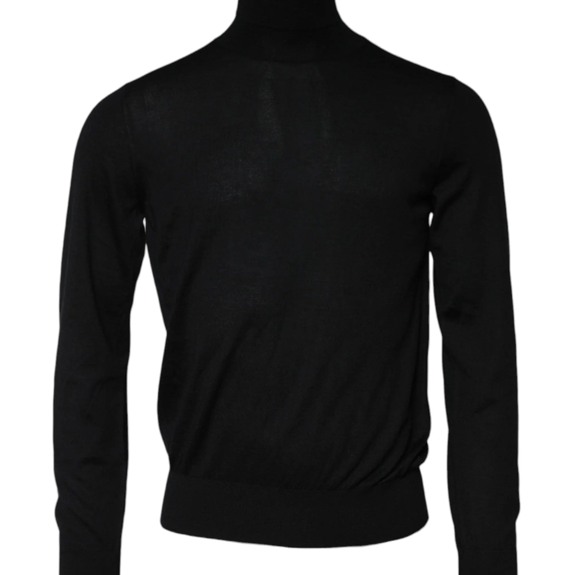 Dolce & Gabbana Sweaters IT48 | M Dolce & Gabbana Black Cashmere Knitted Men Pullover Sweater