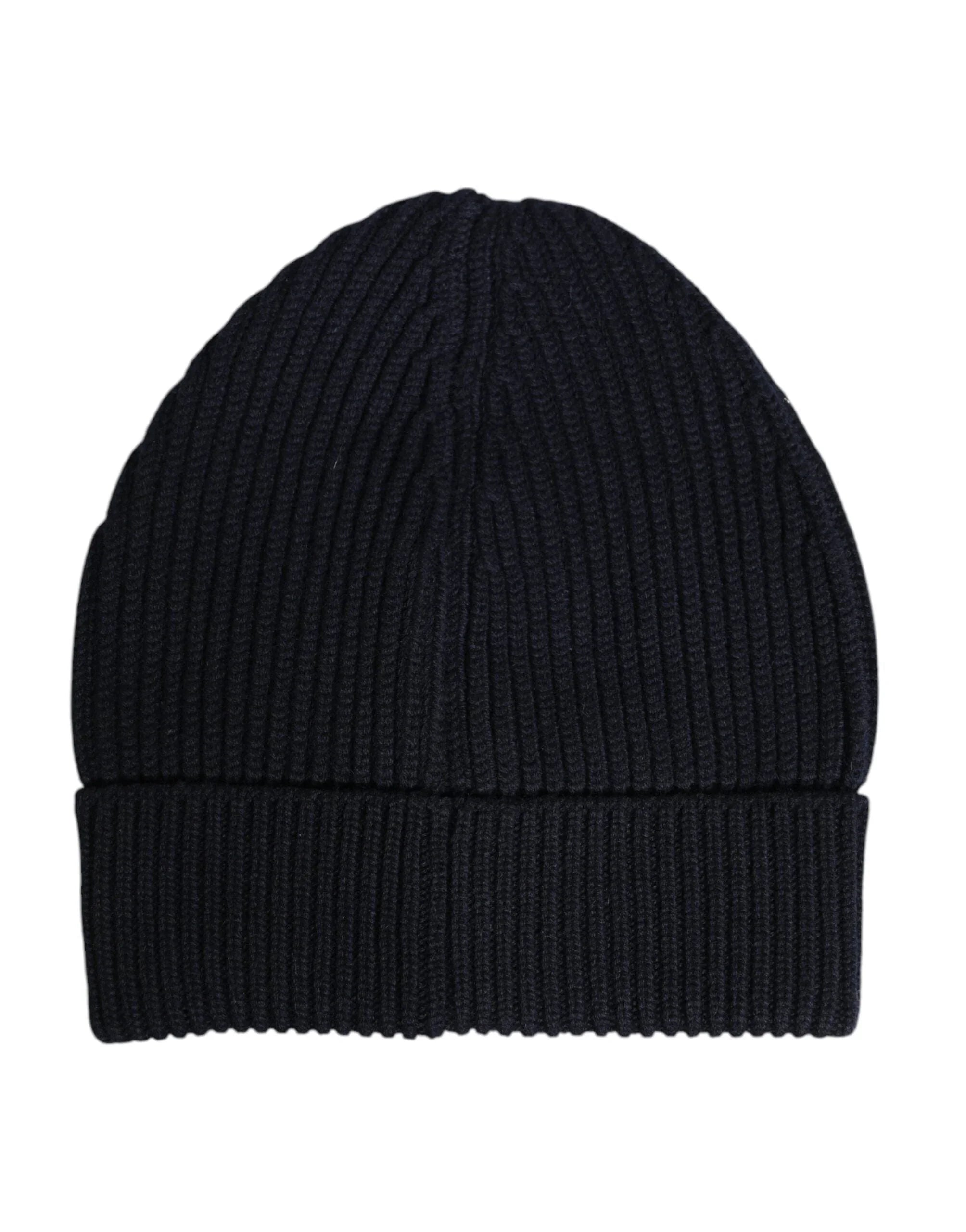Dolce & Gabbana Dolce & Gabbana Black Cashmere Knitted Winter Beanie Hat