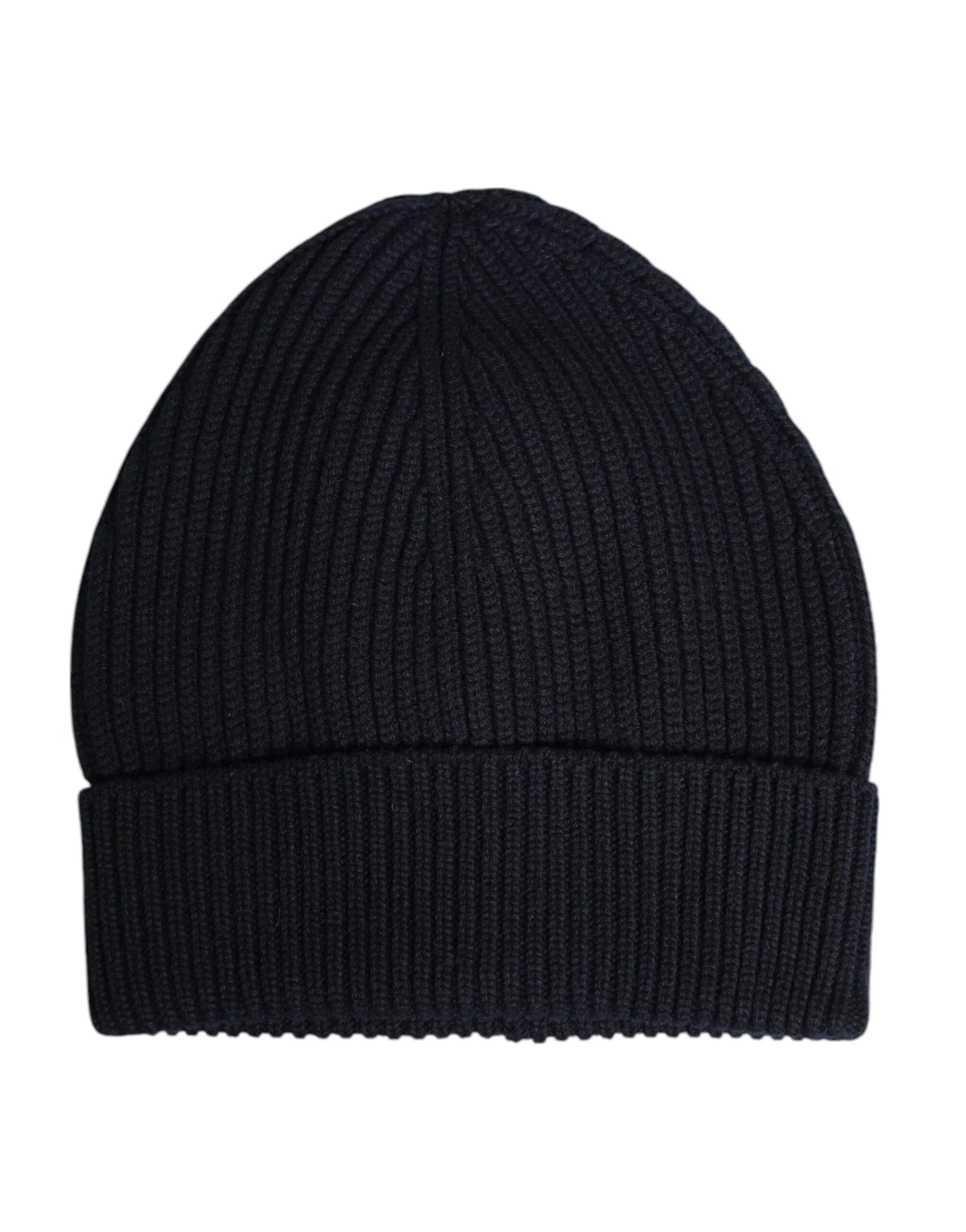 Dolce & Gabbana Dolce & Gabbana Black Cashmere Knitted Winter Beanie Hat