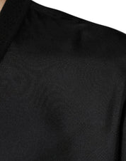 Dolce & Gabbana T-Shirts IT50 | L Dolce & Gabbana Black Cotton Square Neck Short Sleeve T-shirt