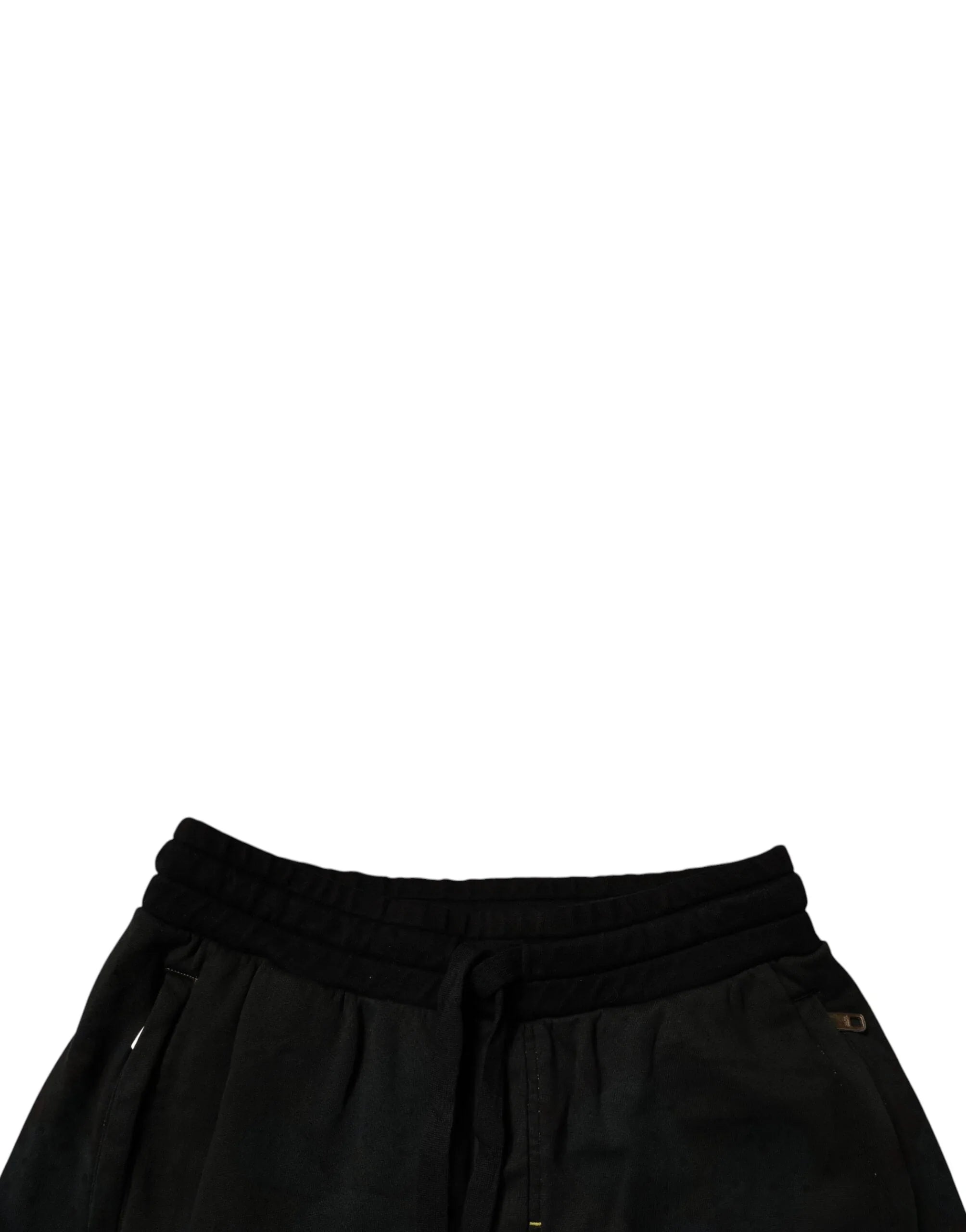 Dolce & Gabbana Casual/Chino Shorts IT48 | M Dolce & Gabbana Black Cotton Sweatshorts Men Bermuda Shorts