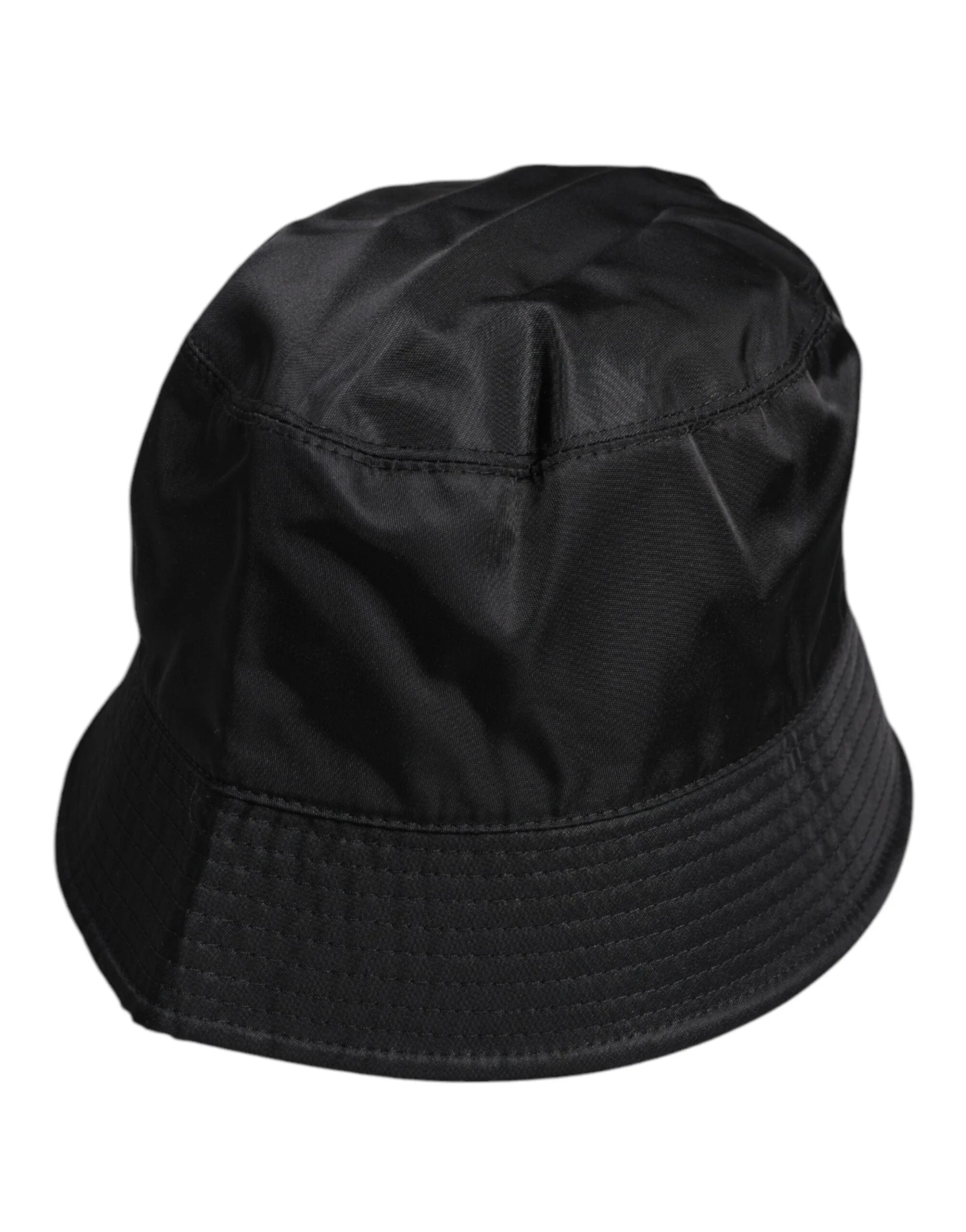 Dolce & Gabbana Dolce & Gabbana Black Cotton Wide Brim Bucket Hat