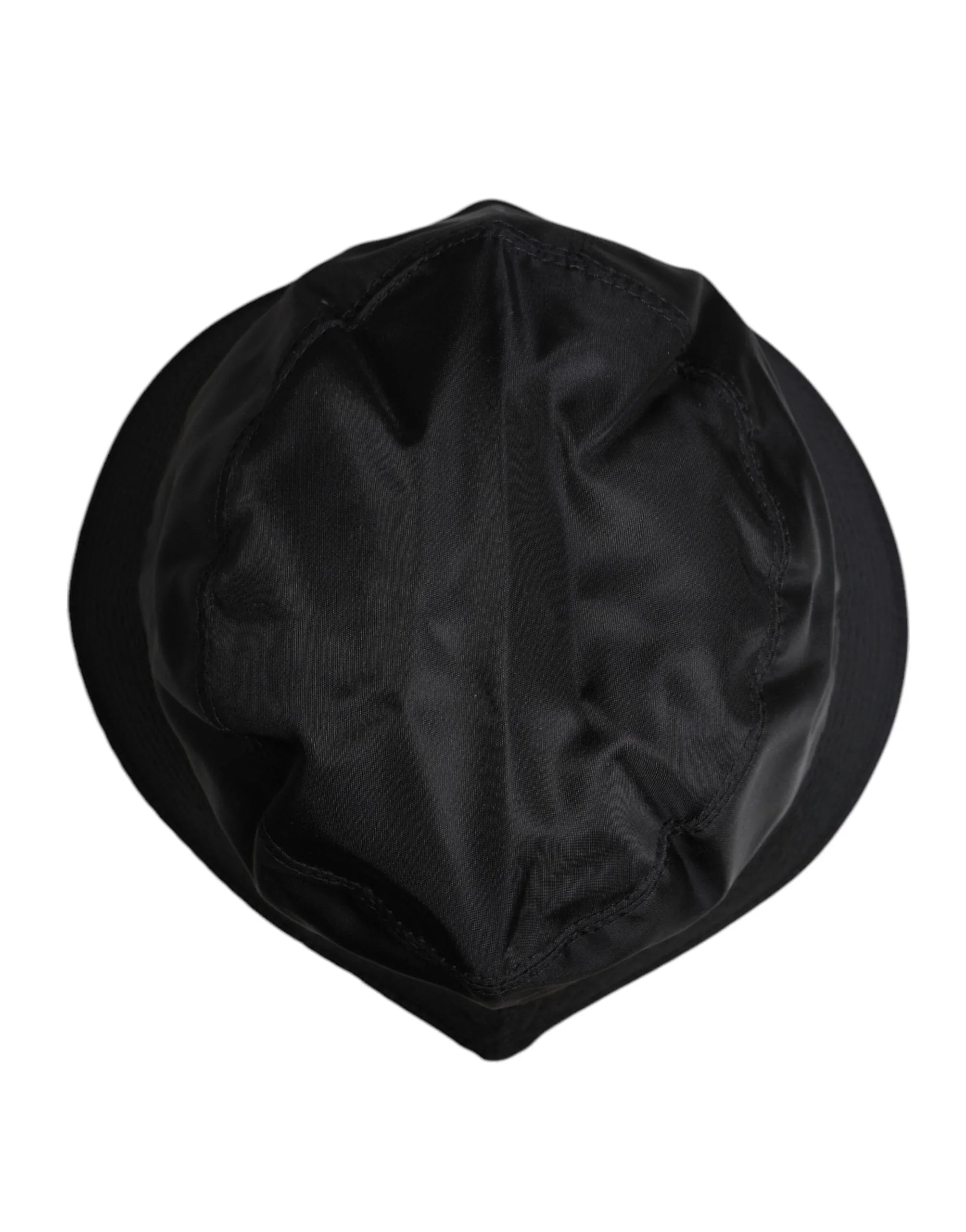 Dolce & Gabbana Dolce & Gabbana Black Cotton Wide Brim Bucket Hat