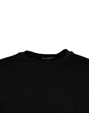 Dolce & Gabbana T-Shirts Dolce & Gabbana Black Crew Neck Short Sleeve T-shirt