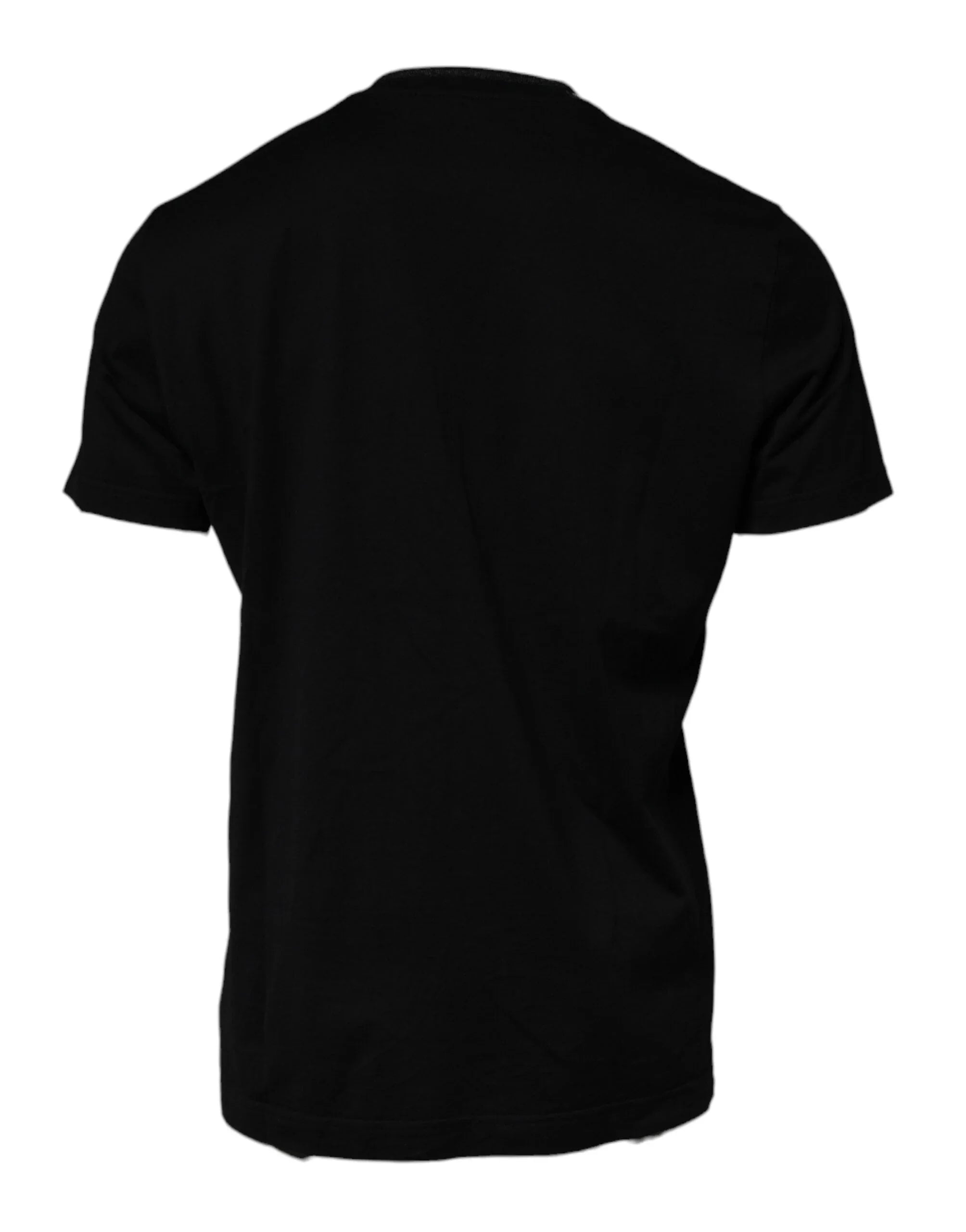 Dolce & Gabbana T-Shirts IT56 | XXL Dolce & Gabbana Black Crew Neck Short Sleeve T-shirt