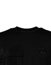 Dolce & Gabbana T-Shirts IT56 | XXL Dolce & Gabbana Black Crew Neck Short Sleeve T-shirt