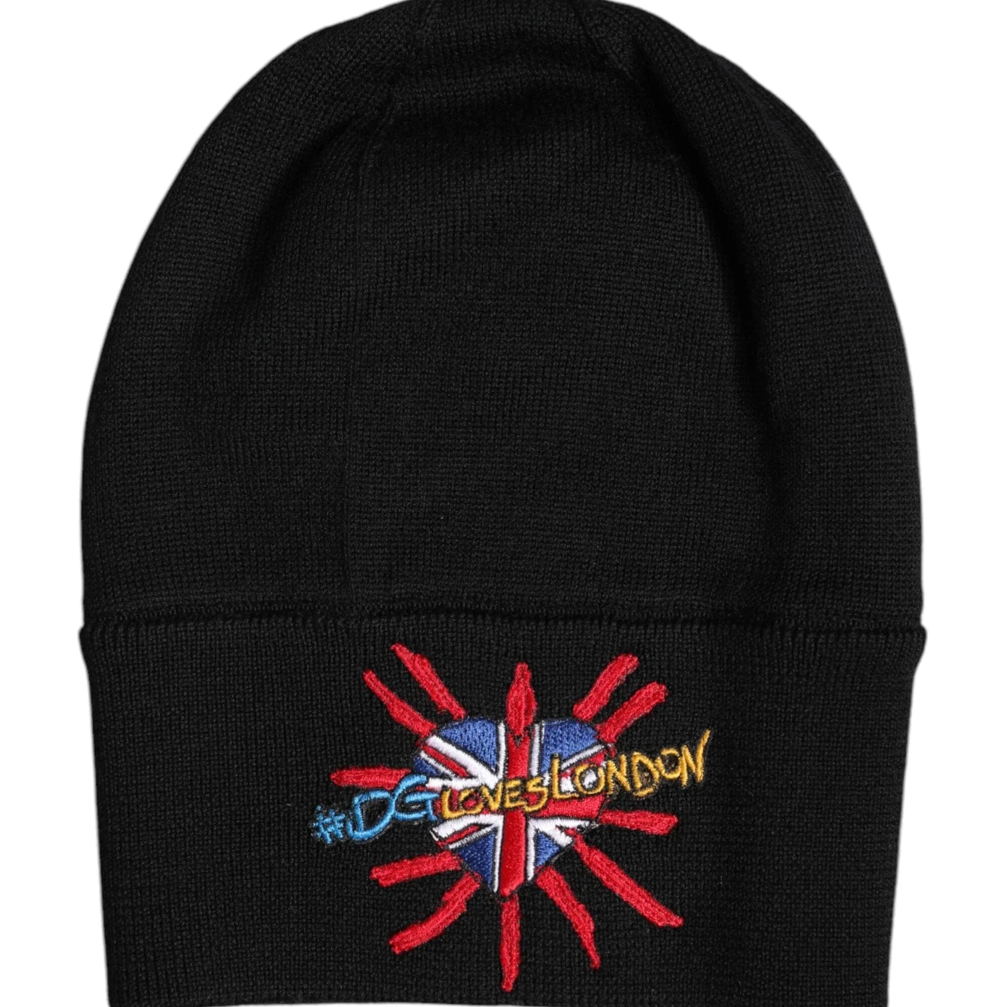Dolce & Gabbana Dolce & Gabbana Black #DGLOVESLONDON Knitted Beanie Hat