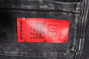 Dolce & Gabbana Jackets IT52 | XL Dolce & Gabbana Black Logo Cotton Stretch Denim Jacket
