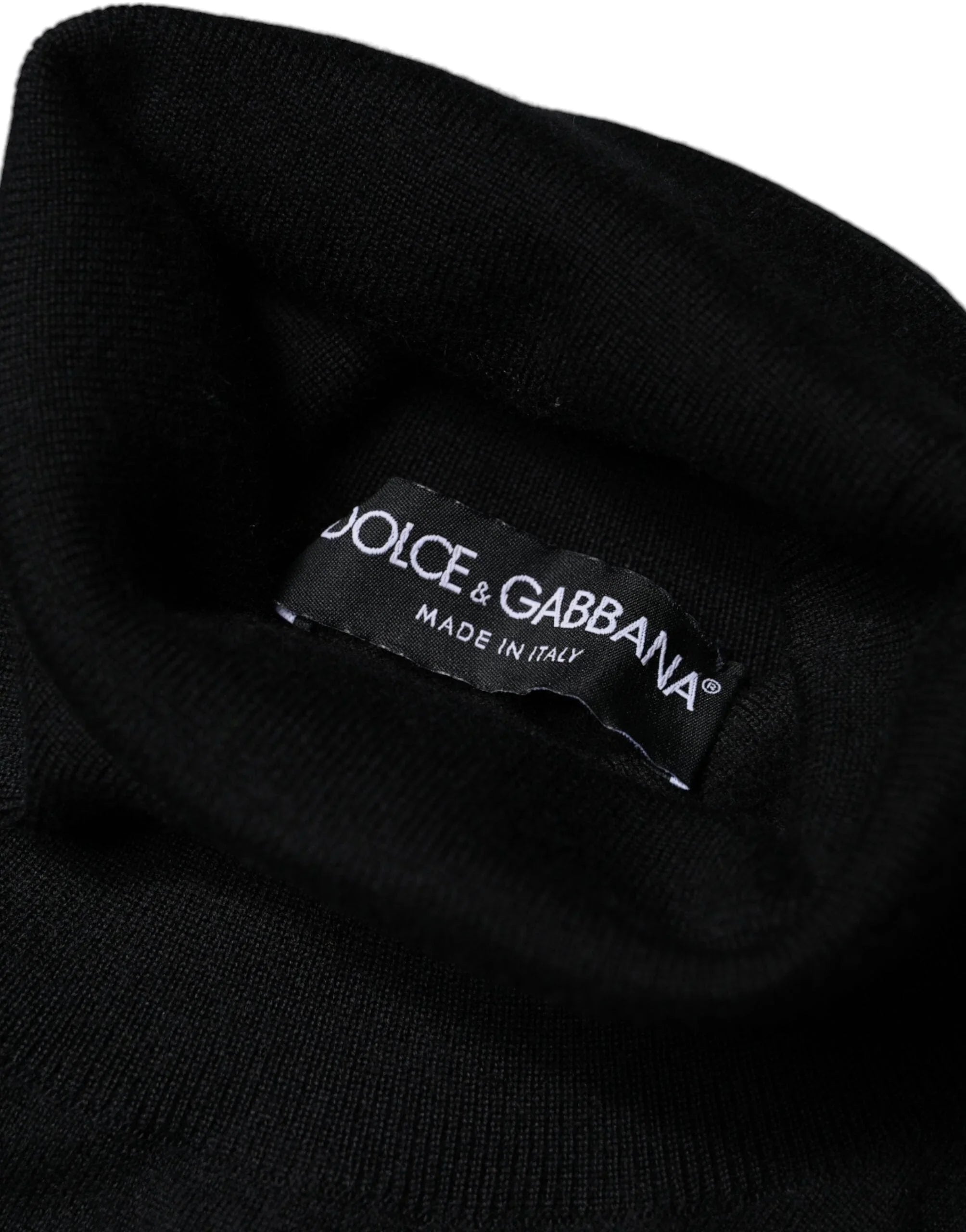 Dolce & Gabbana Sweaters IT48 | M Dolce & Gabbana Black LongSleeve Turtleneck Pullover Sweater