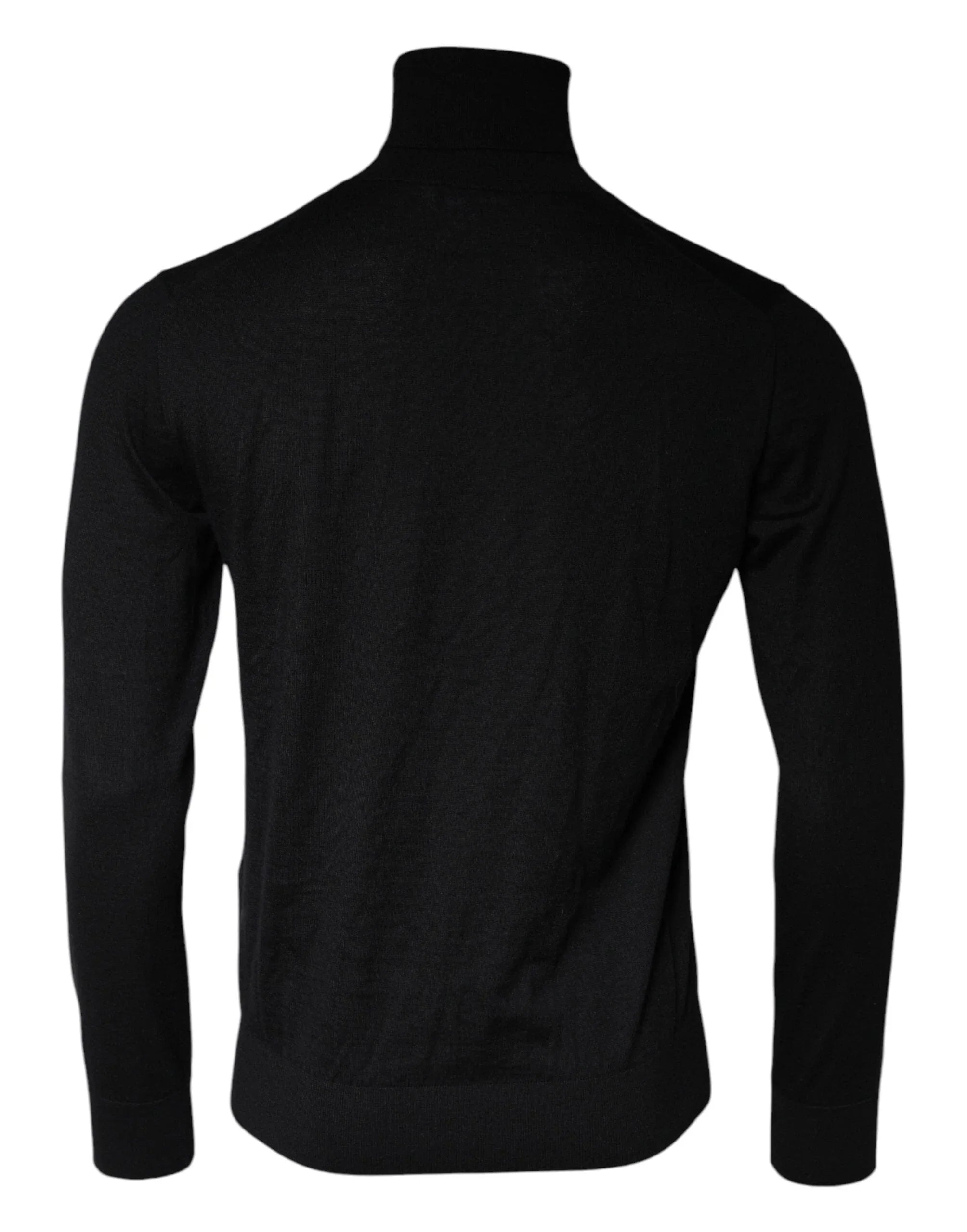 Dolce & Gabbana Sweaters IT48 | M Dolce & Gabbana Black LongSleeve Turtleneck Pullover Sweater