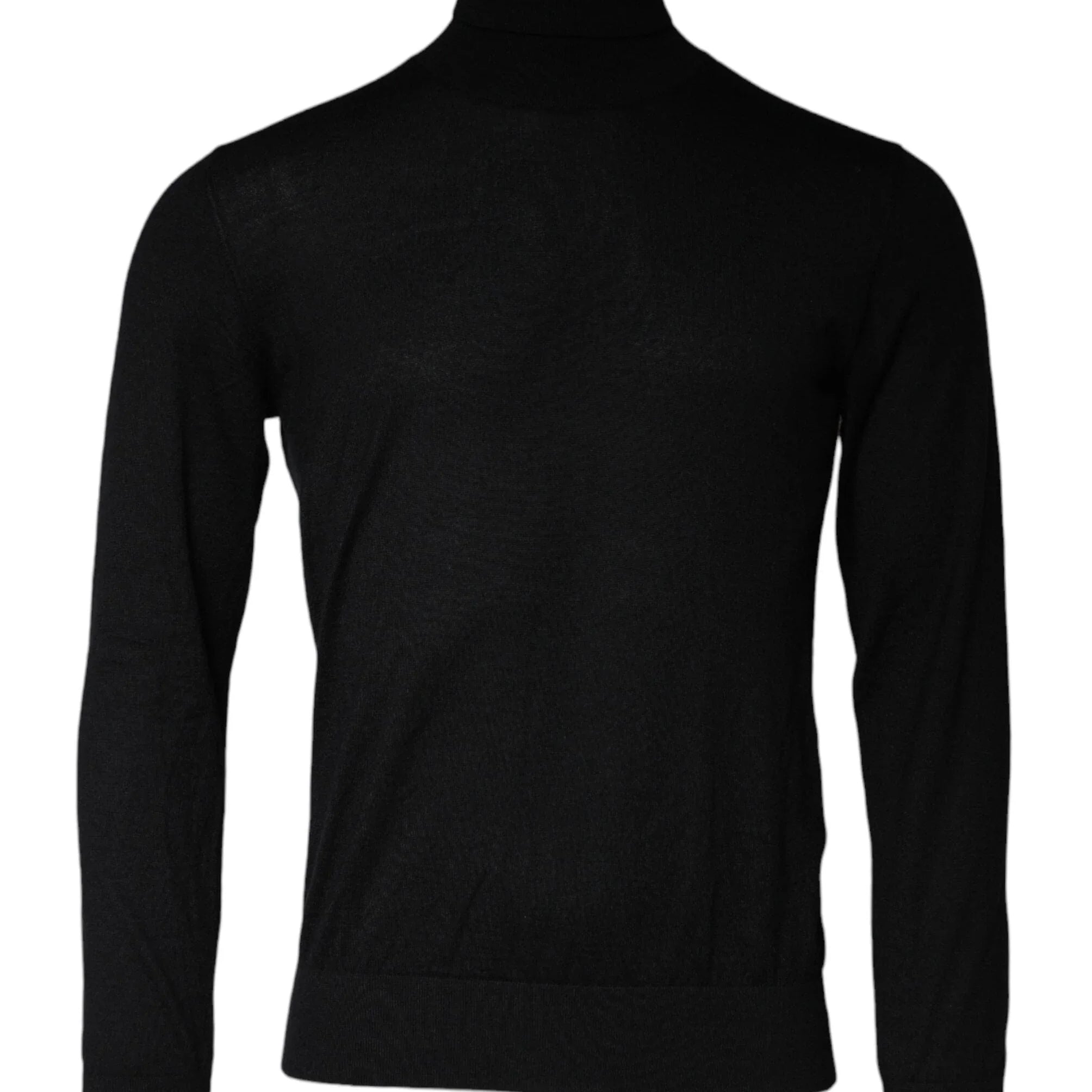 Dolce & Gabbana Sweaters IT48 | M Dolce & Gabbana Black LongSleeve Turtleneck Pullover Sweater