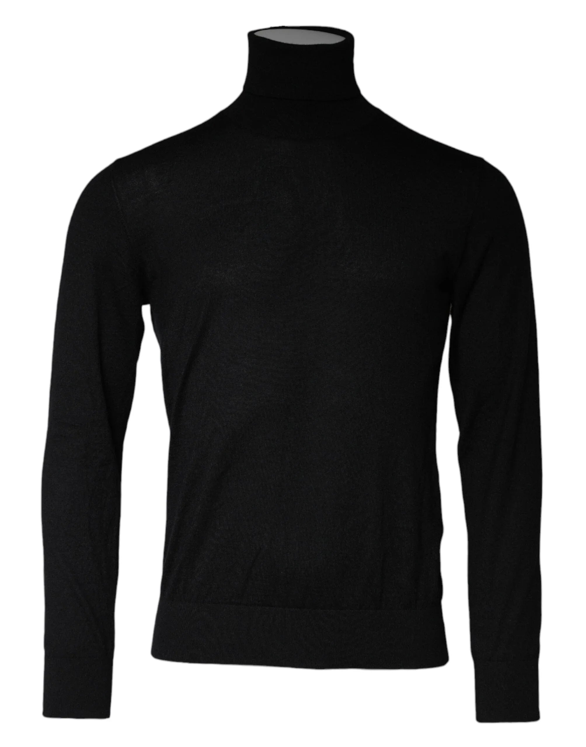Dolce & Gabbana Sweaters IT48 | M Dolce & Gabbana Black LongSleeve Turtleneck Pullover Sweater
