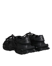 Dolce & Gabbana Sneakers EU39/US6 Dolce & Gabbana Black Low Top Space Lace Up Sneakers Shoes