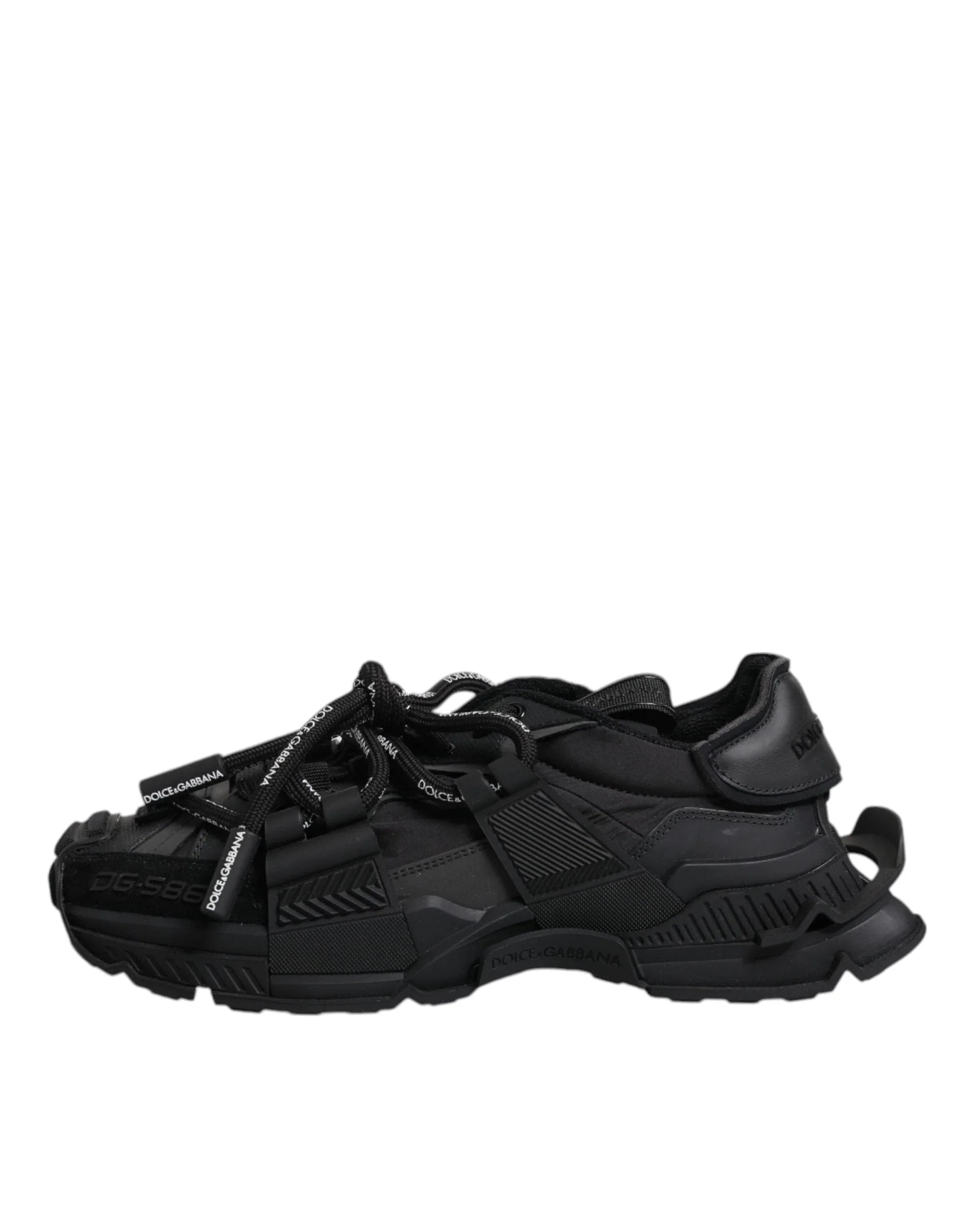 Dolce & Gabbana Sneakers EU39/US6 Dolce & Gabbana Black Low Top Space Lace Up Sneakers Shoes
