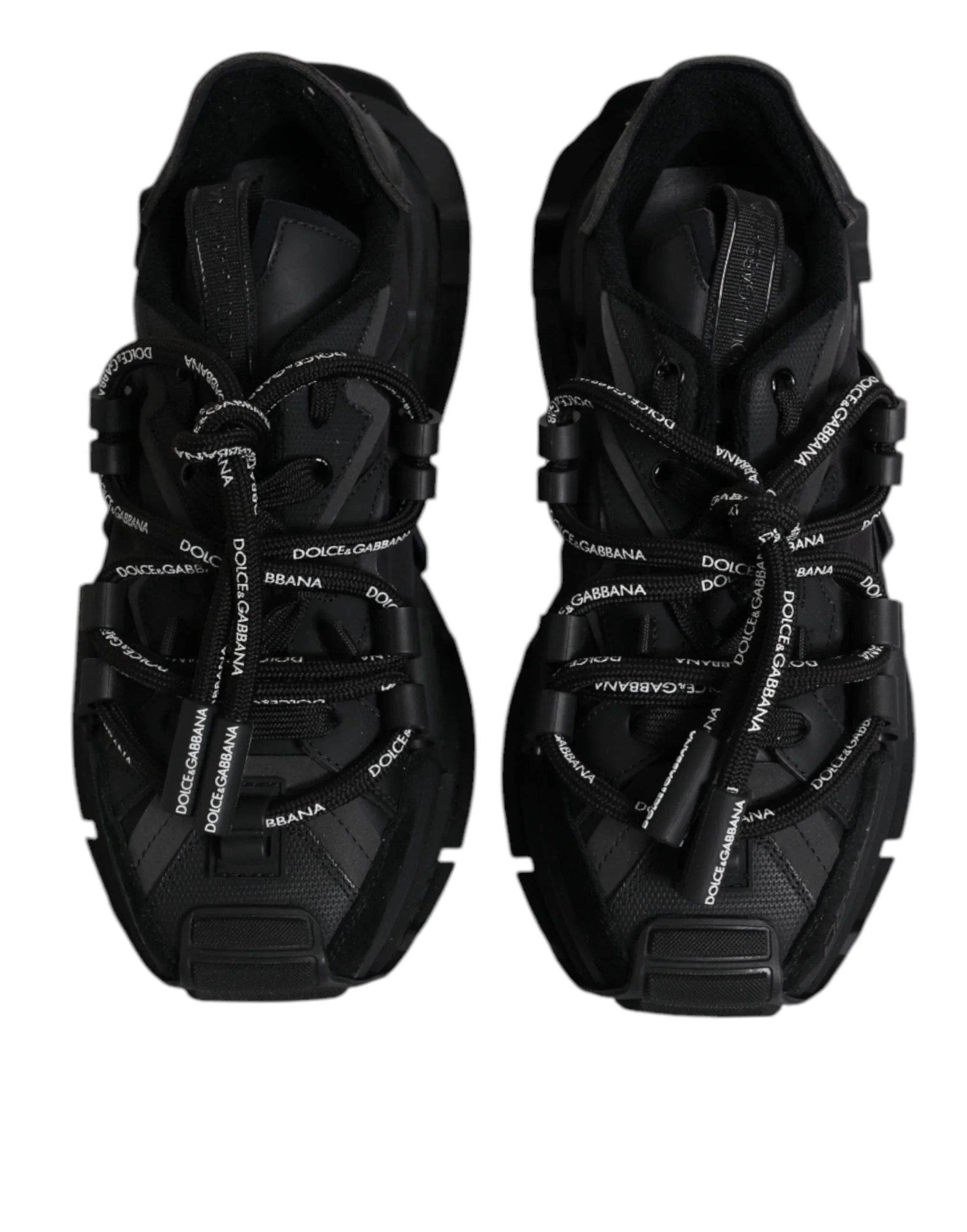 Dolce & Gabbana Sneakers EU39/US6 Dolce & Gabbana Black Low Top Space Lace Up Sneakers Shoes