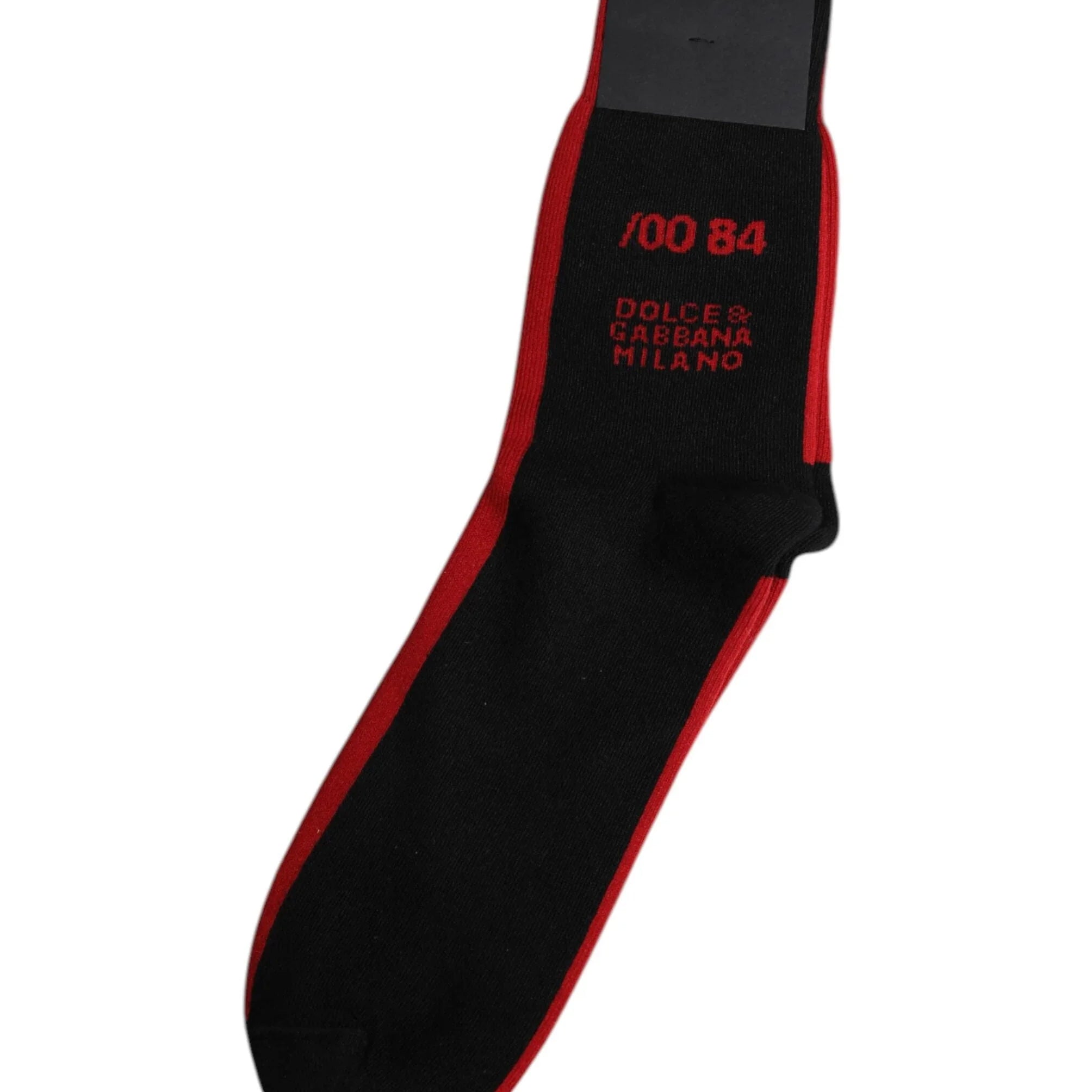 Dolce & Gabbana L Dolce & Gabbana Black Nylon DG Logo Mid Calf Men Socks