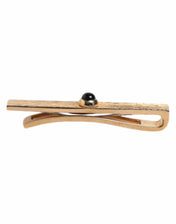Dolce & Gabbana Dolce & Gabbana Black Sapphire Gold Tone Brass Tie Clip Bar