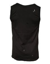 Dolce & Gabbana T-Shirts IT44 | XS Dolce & Gabbana Black Sleeveless Round Neck Tank T-shirt