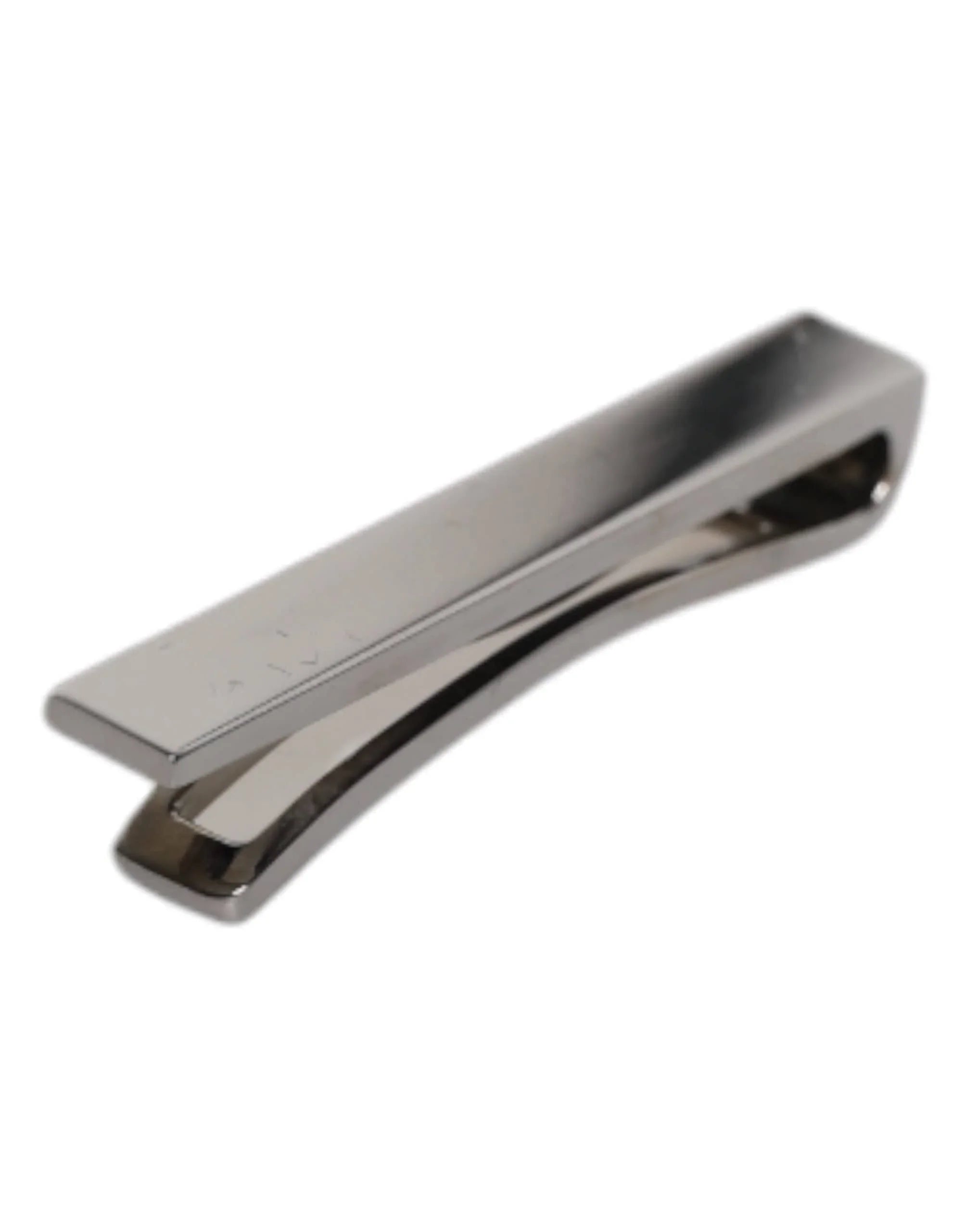 Dolce & Gabbana Dolce & Gabbana Black Tone Brass Logo Branded Tie Clip Bar