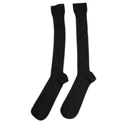 Dolce & Gabbana L Dolce & Gabbana Black Viscose Logo Over The Calf Socks