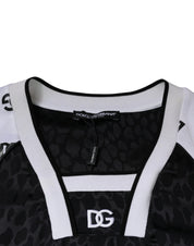 Dolce & Gabbana T-Shirts IT52 | XL Dolce & Gabbana Black White Logo Men Short Sleeves T-shirt