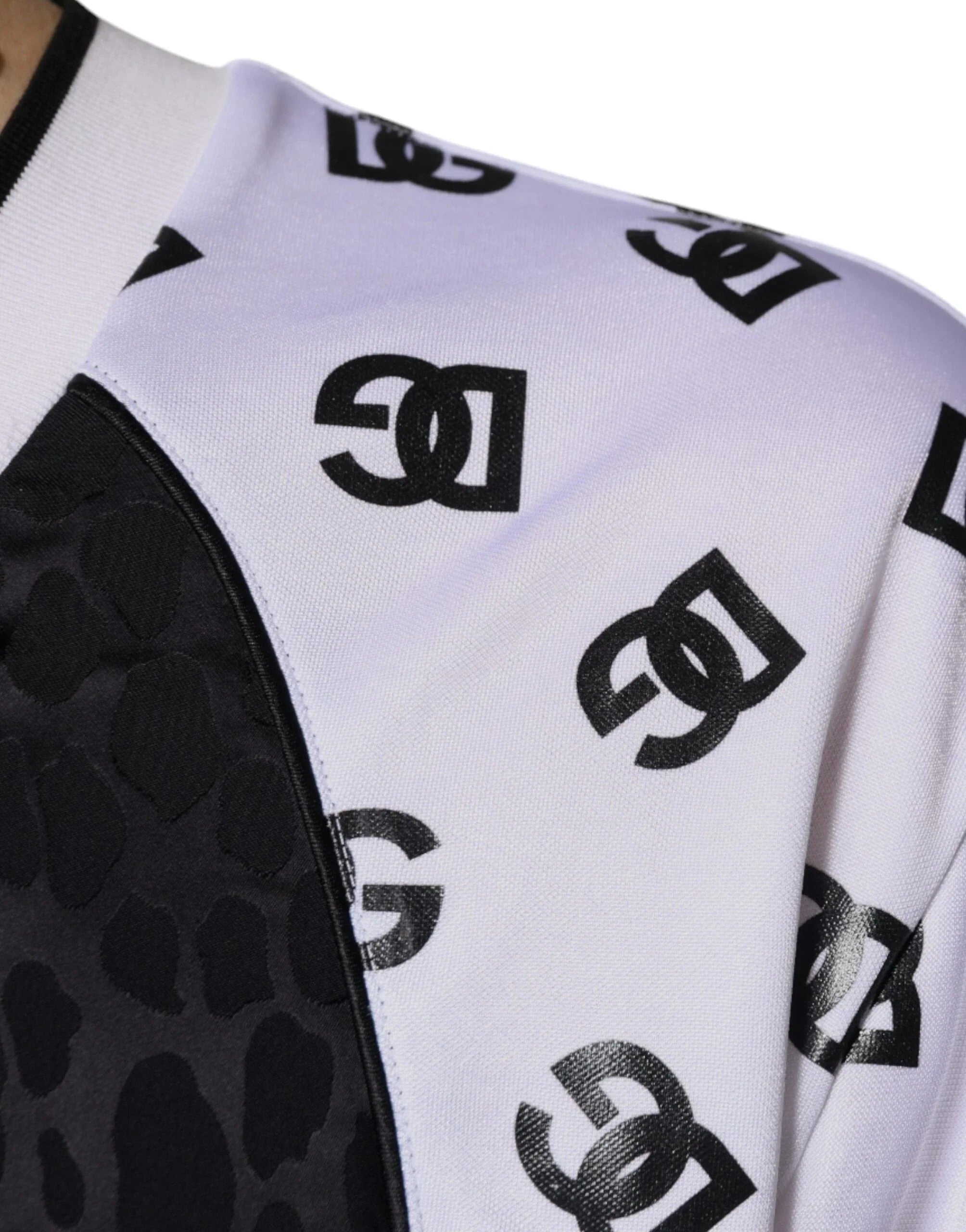Dolce & Gabbana T-Shirts IT52 | XL Dolce & Gabbana Black White Logo Men Short Sleeves T-shirt