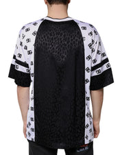 Dolce & Gabbana T-Shirts IT52 | XL Dolce & Gabbana Black White Logo Men Short Sleeves T-shirt