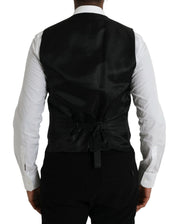 Dolce & Gabbana Waistcoat/Dress Vest IT50 | L Dolce & Gabbana Black Wool Waistcoat Dress Formal Vest