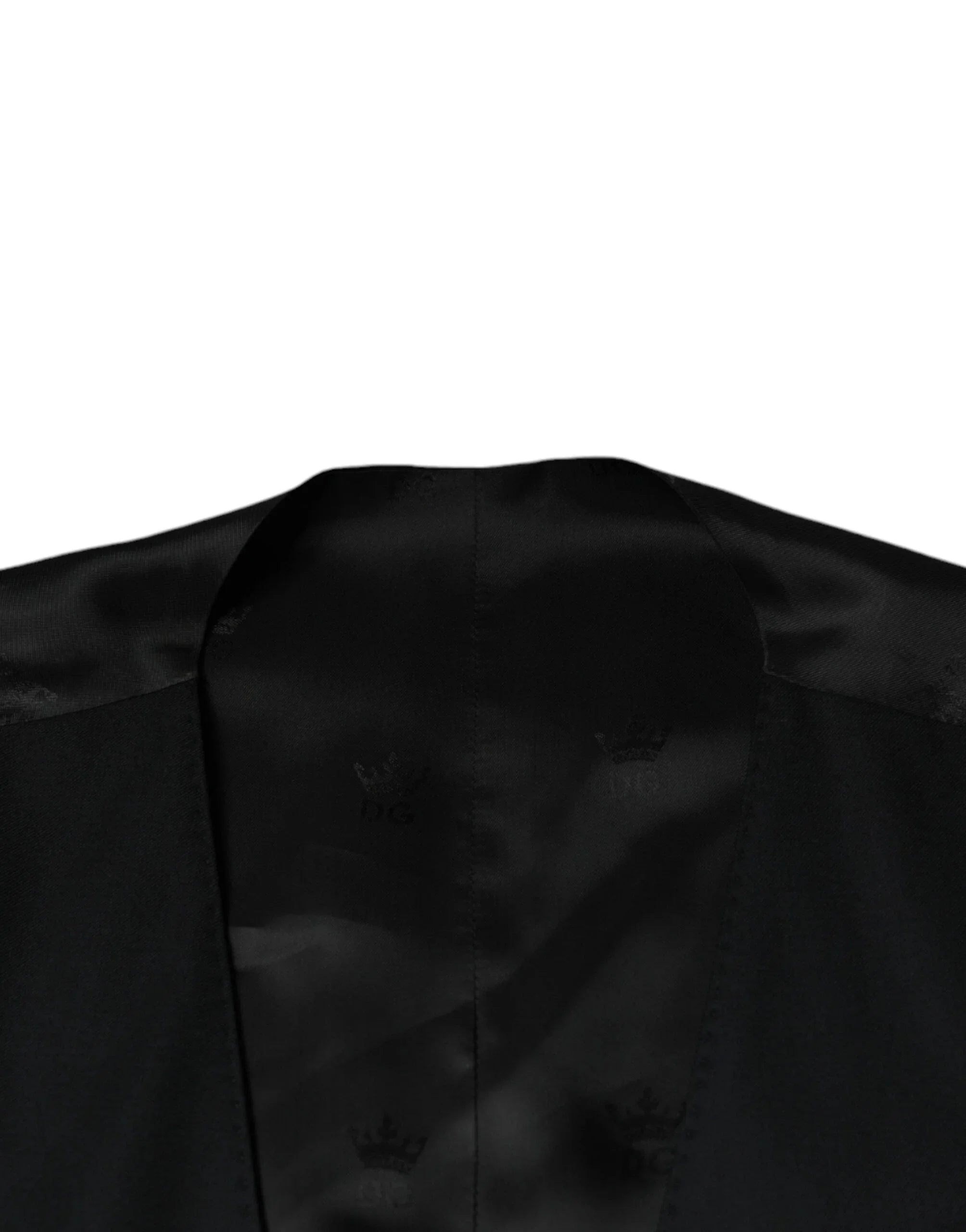 Dolce & Gabbana Waistcoat/Dress Vest IT52 | XL Dolce & Gabbana Black Wool Waistcoat Dress Formal Vest