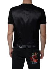 Dolce & Gabbana Waistcoat/Dress Vest IT54 | XL Dolce & Gabbana Black Wool Waistcoat Dress Formal Vest
