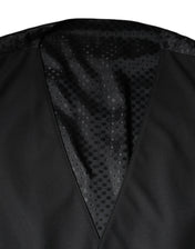 Dolce & Gabbana Waistcoat/Dress Vest IT60 | 3XL Dolce & Gabbana Black Wool Waistcoat Dress Formal Vest