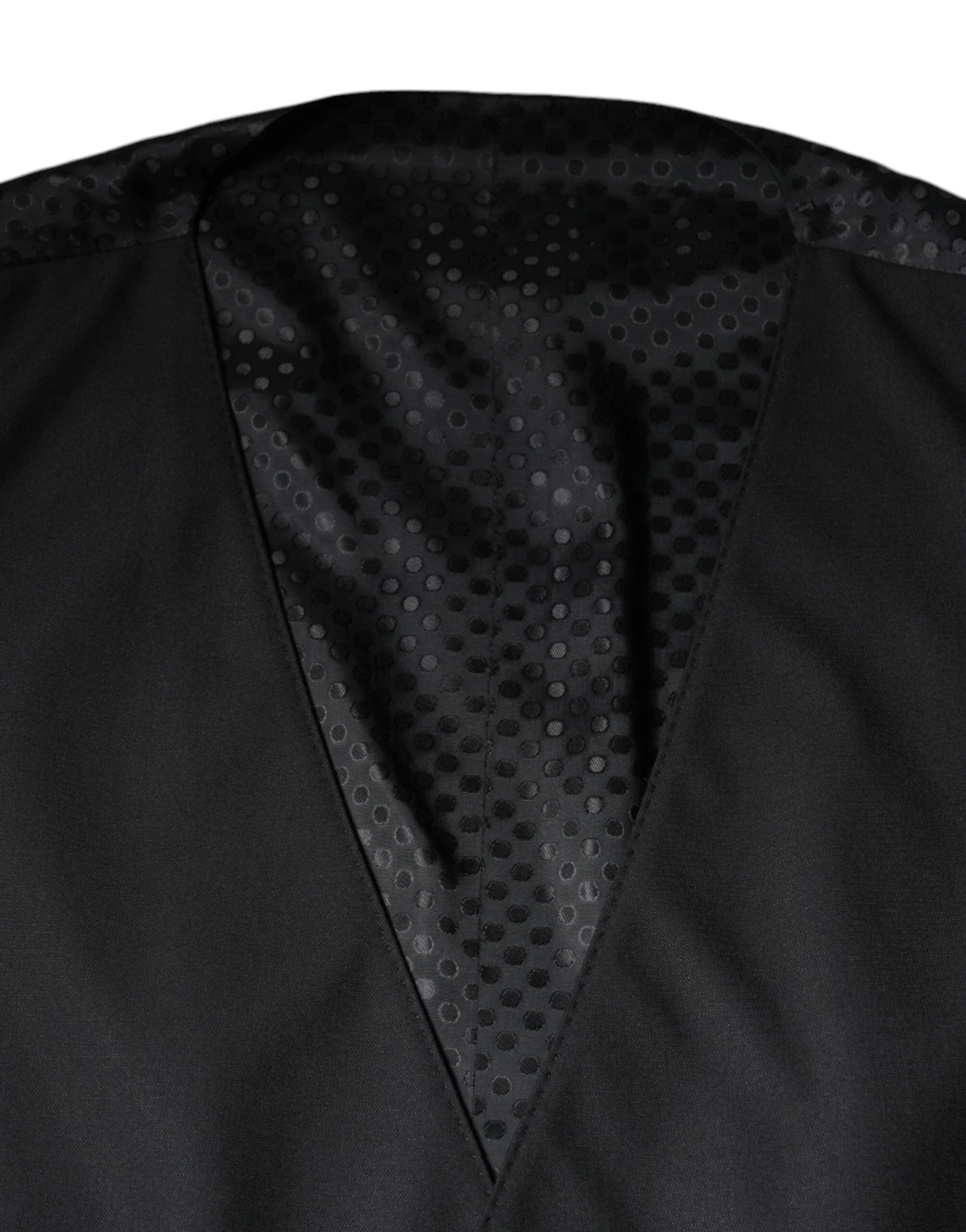 Dolce & Gabbana Waistcoat/Dress Vest IT60 | 3XL Dolce & Gabbana Black Wool Waistcoat Dress Formal Vest