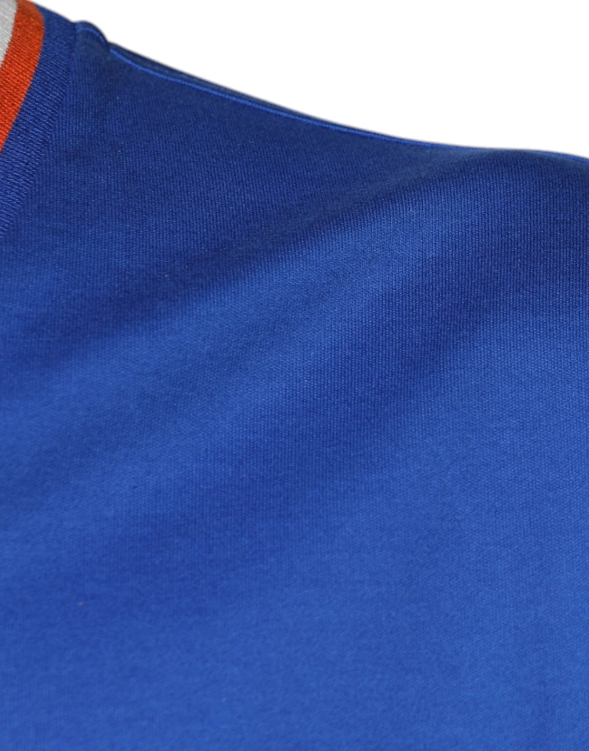 Dolce & Gabbana T-Shirts IT52 | XL Dolce & Gabbana Blue Logo V-neck Short Sleeve T-shirt