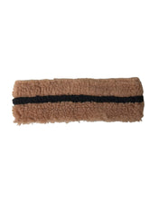 Dolce & Gabbana Beanies Dolce & Gabbana Brown Black Fleece Wool Head Band Hat Men
