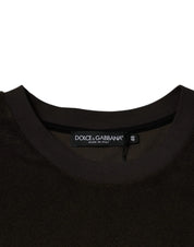 Dolce & Gabbana T-Shirts IT48 | M Dolce & Gabbana Brown Cotton Crew Neck Short Sleeves T-shirt