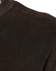 Dolce & Gabbana T-Shirts IT48 | M Dolce & Gabbana Brown Cotton Crew Neck Short Sleeves T-shirt