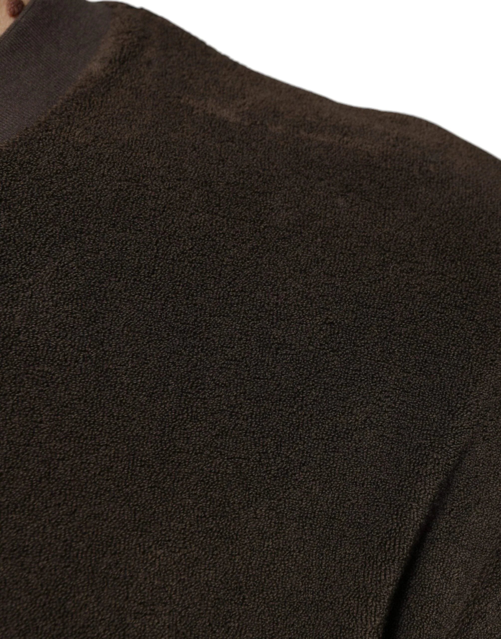 Dolce & Gabbana T-Shirts IT48 | M Dolce & Gabbana Brown Cotton Crew Neck Short Sleeves T-shirt